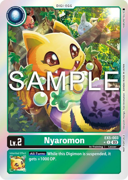 EX5-003: Nyaromon (Animal Colosseum Box Promotion Pack)