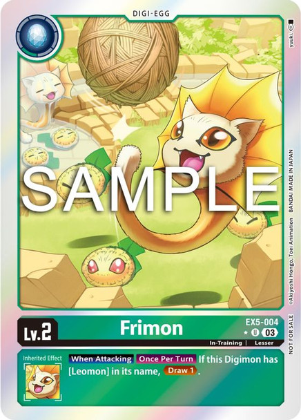 EX5-004: Frimon (Animal Colosseum Box Promotion Pack)