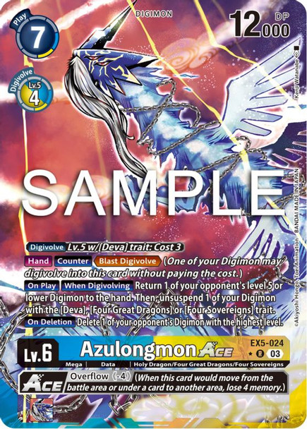 EX5-024: Azulongmon Ace (Alternate Art)