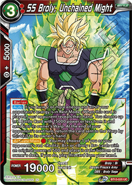 BT13-025: SS Broly, Unchained Might