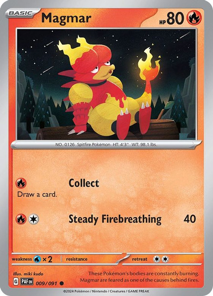 PAF-009/091: Magmar (Reverse Holo)