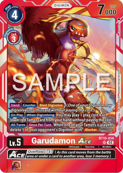BT15-014: Garudamon Ace
