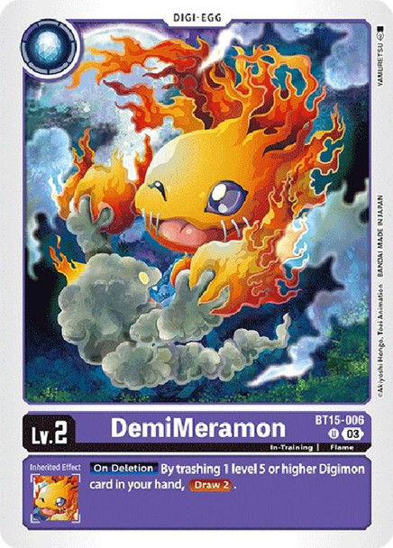BT15-006: DemiMeramon (Exceed Apocalypse Box Promotion Pack)