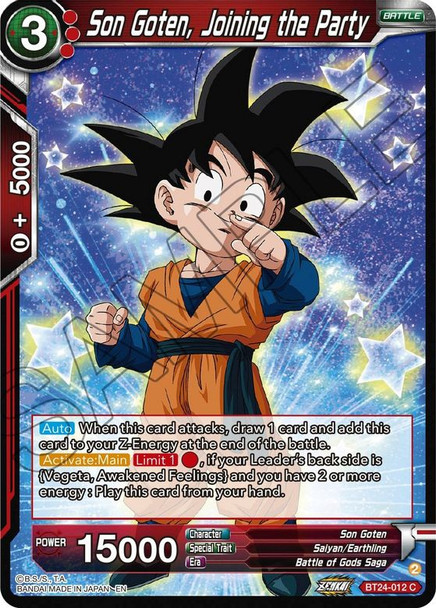 BT24-012: Son Goten, Joining the Party