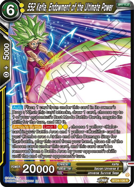 BT24-108: SS2 Kefla, Endowment of the Ultimate Power