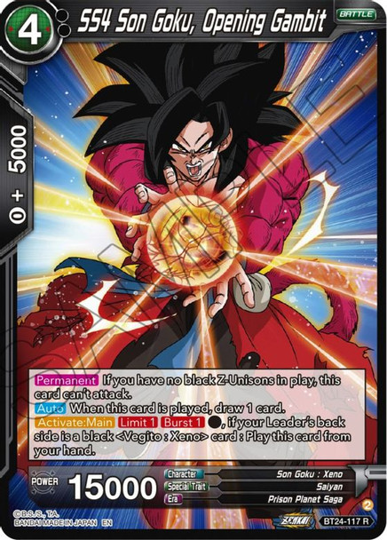 BT24-117: SS4 Son Goku, Opening Gambit