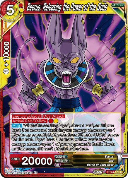 BT24-129: Beerus, Releasing the Power of the Gods