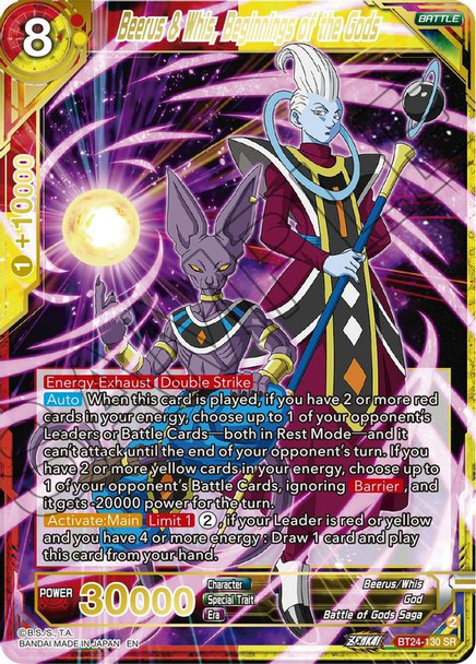 BT24-130: Beerus & Whis, Beginnings of the Gods