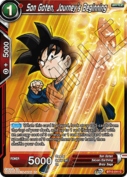 BT15-011: Son Goten, Journey's Beginning