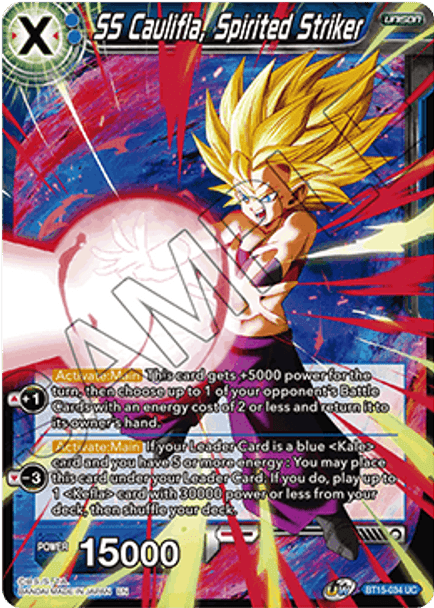 BT15-034: SS Caulifla, Spirited Striker