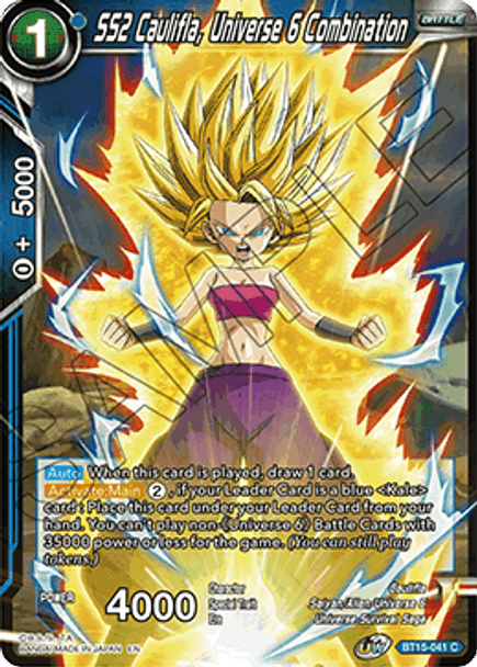 BT15-041: SS2 Caulifla, Universe 6 Combination