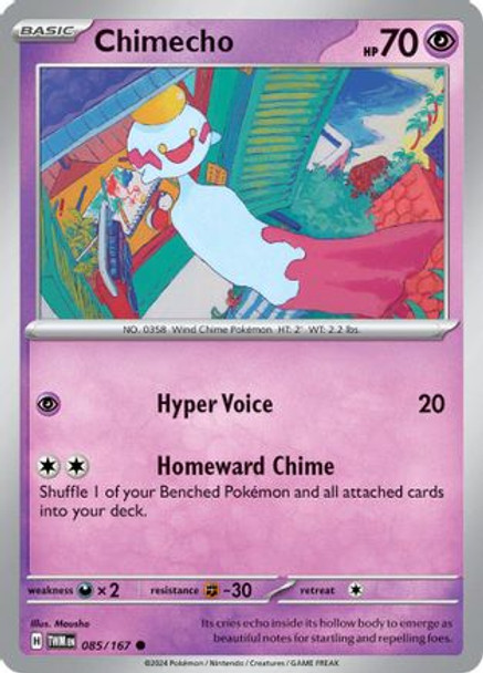 085/167: Chimecho (Reverse Holo)