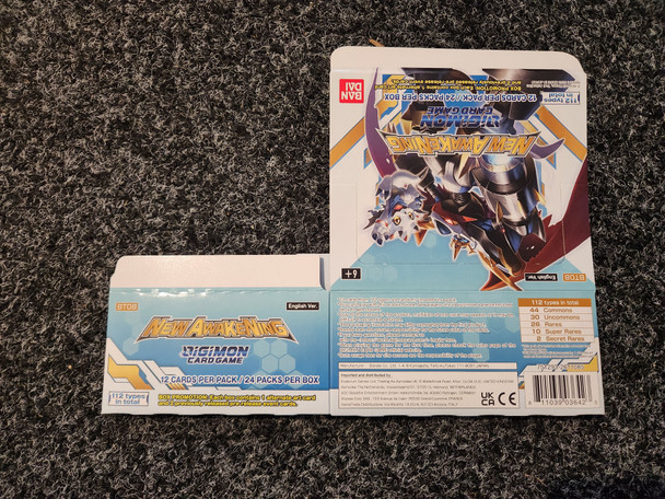 Digimon Card Game New Awakening Booster Box [BT08] *FLAT*