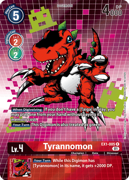 EX1-005: Tyrannomon Alternate Art