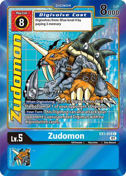 EX1-018: Zudomon Alternate Art