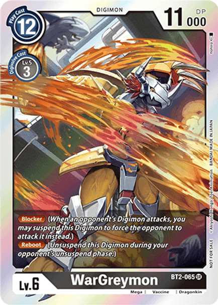 BT2-065: WarGreymon Classic Collection Box EX01 Topper