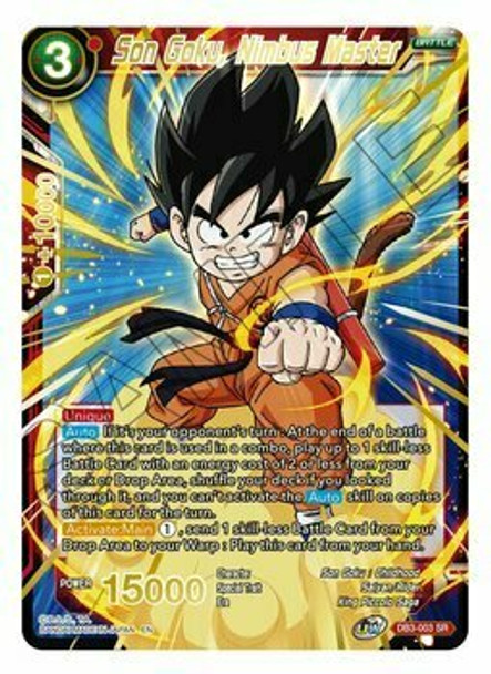 DB3-003: Son Goku, Nimbus Master (Mythic Booster Alternate Art Foil)