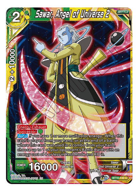 BT16-143: Sawar, Angel of Universe 2