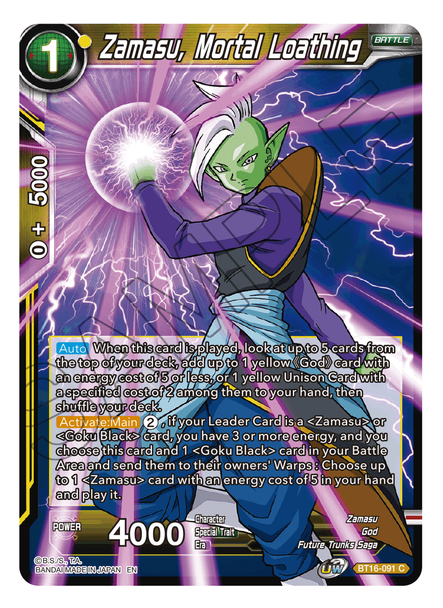 BT16-091: Zamasu, Mortal Loathing