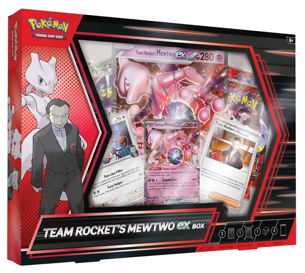Pokemon Trading Card Game: Scarlet & Violet Team Rocket’s Mewtwo ex Box
