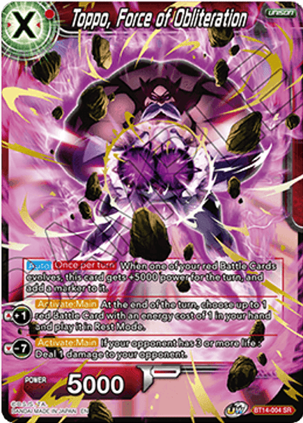 BT14-004: Toppo, Force of Obliteration