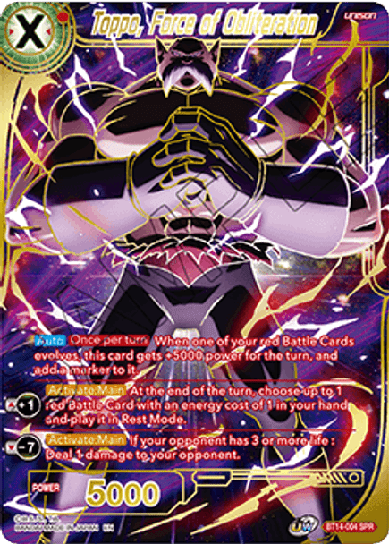 BT14-004: Toppo, Force of Obliteration (SPR)