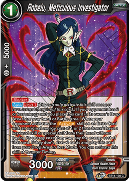 BT14-130: Robelu, Meticulous Investigator