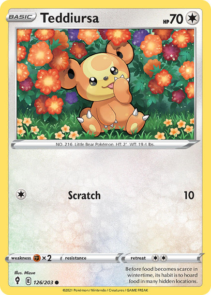 SWSH07-126/203: Teddiursa