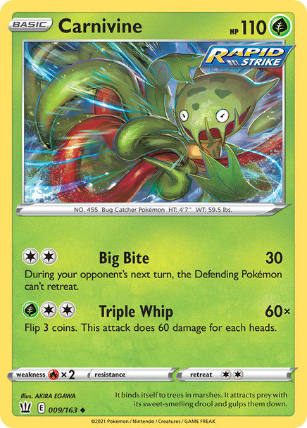 SWSH05-009/163: Carnivine (Reverse Holo)