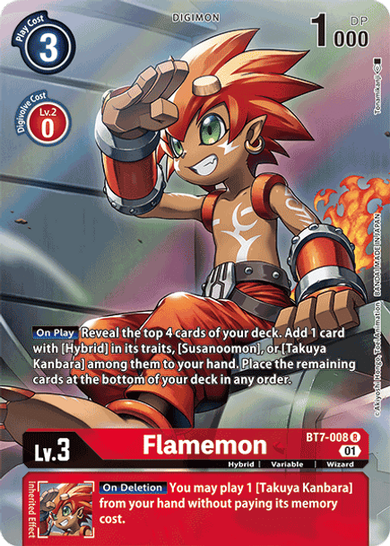 BT7-008: Flamemon (Alternate Art)