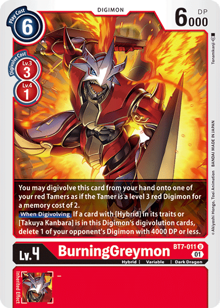BT7-011: BurningGreymon