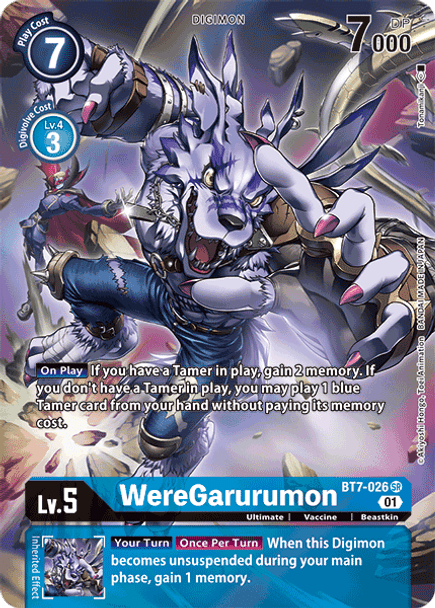 BT7-026: WereGarurumon (Alternate Art)