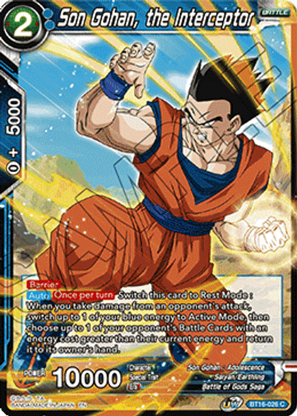 BT16-026: Son Gohan, the Interceptor