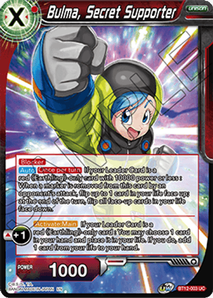 BT12-003: Bulma, Secret Supporter