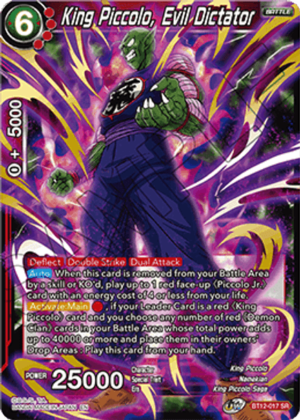 BT12-017: King Piccolo, Evil Dictator