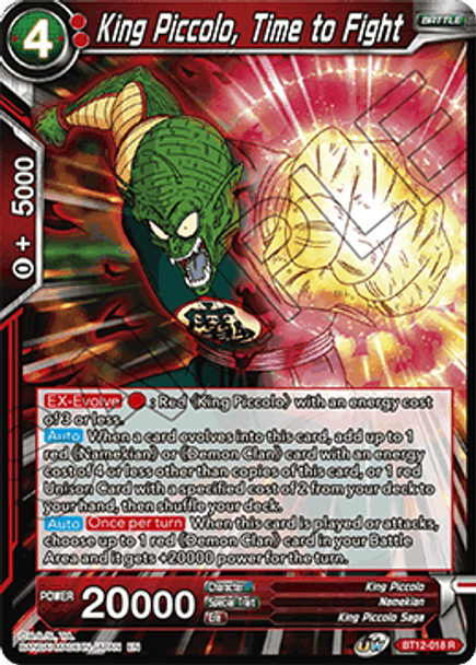 BT12-018: King Piccolo, Time to Fight (Foil)