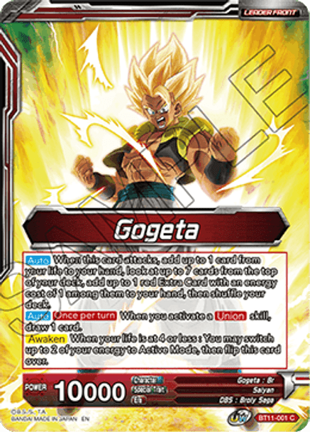 BT11-001: Gogeta // SSB Gogeta, Prophet of Demise