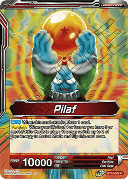 BT10-002: Pilaf // Pilaf, Shu, and Mai Assemble!
