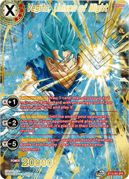 BT10-003: Vegito, Unison of Might (SPR)