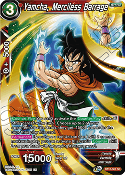 BT10-008: Yamcha, Merciless Barrage