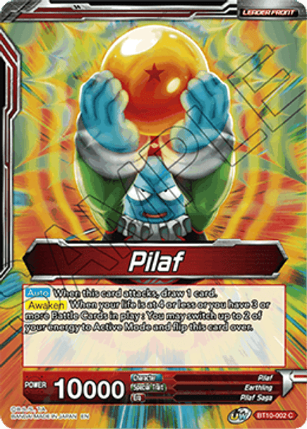 BT10-002: Pilaf // Pilaf, Shu, and Mai Assemble! (Foil)