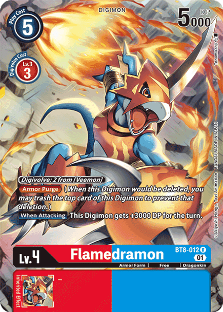 BT8-012: Flamedramon (Alternate Art)
