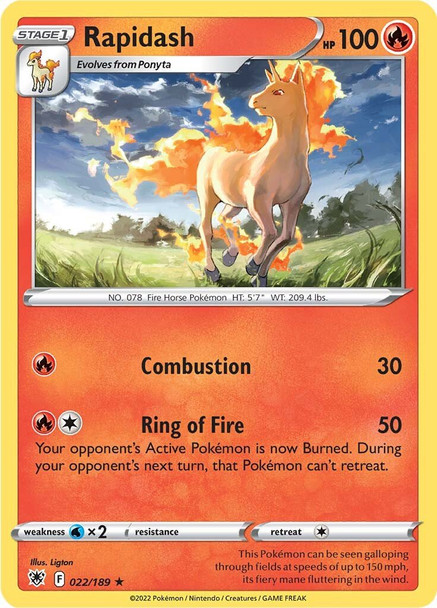 SWSH10-022/189: Rapidash