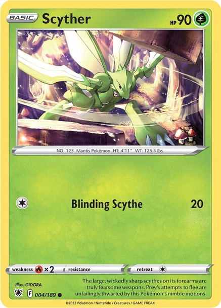 SWSH10-004/189: Scyther (Reverse Holo)