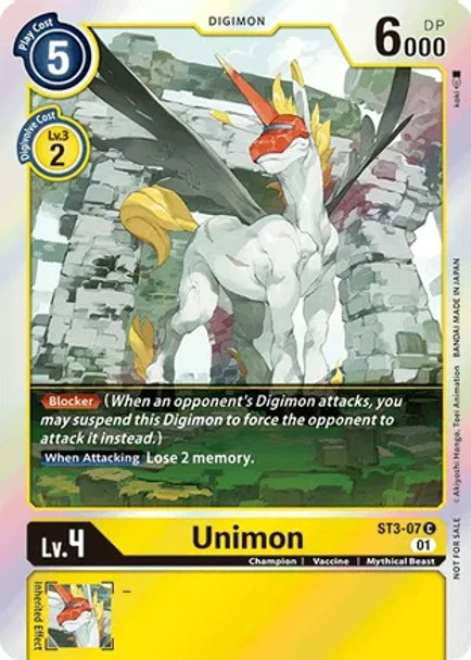 ST3-07: Unimon (Official Tournament Pack Vol.4)