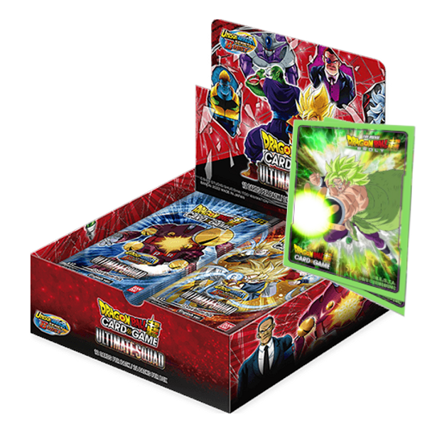 Dragon Ball Super Card Game: Ultimate Squad Booster Box [DBS-B17] + Official Sleeve Broly