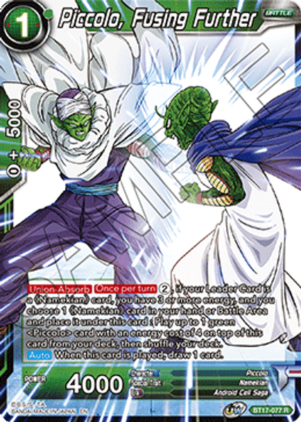 BT17-077: Piccolo, Fusing Further