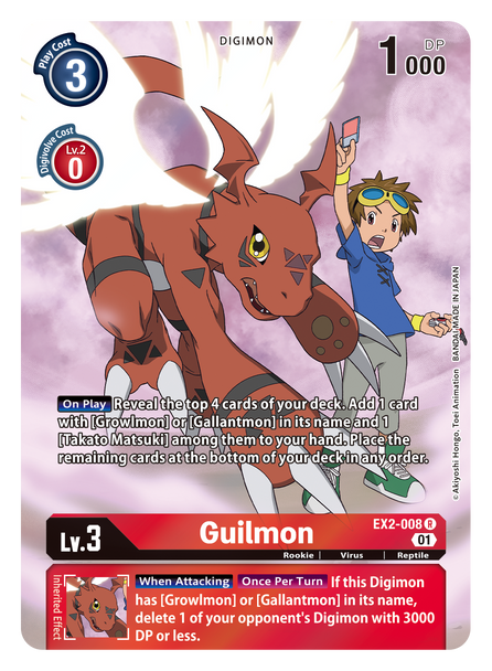 EX2-008: Guilmon (Alternate Art)