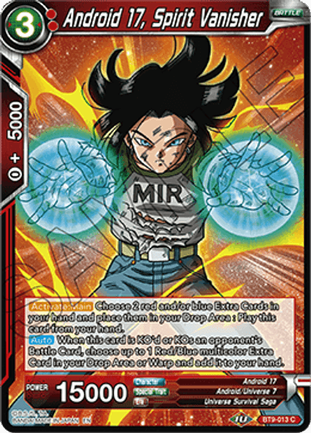 BT9-013: Android 17, Spirit Vanisher