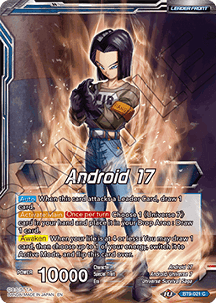 BT9-021: Android 17 // Android 17, Universal Guardian
